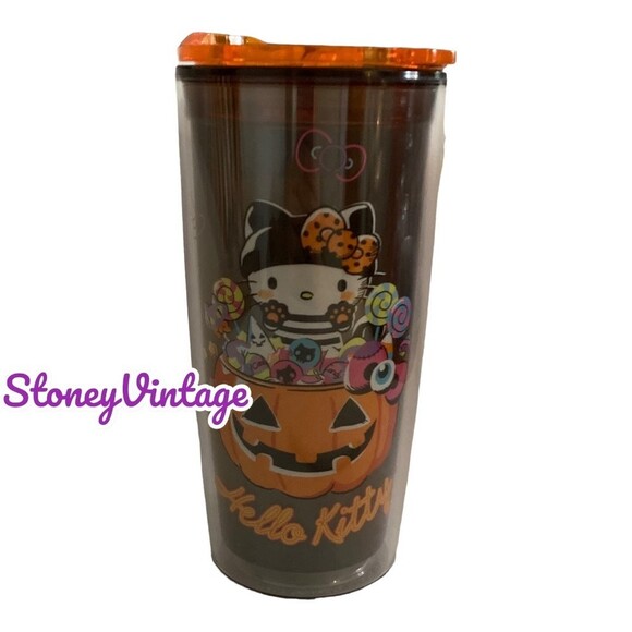 Sanrio Hello Kitty Halloween Cold cup and tumbler set of 3 Pumpkin Ghost Cat - Picture 2 of 12